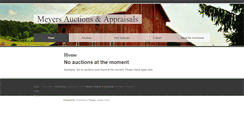 Desktop Screenshot of meyersauctions.com