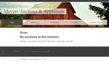 Tablet Screenshot of meyersauctions.com
